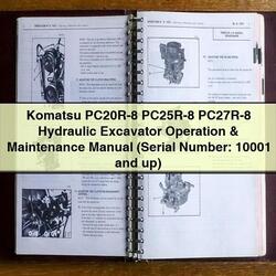 Komatsu PC20R-8 PC25R-8 PC27R-8 Hydraulic Excavator Operation (serial Number: 10001 Up) Service Repair Workshop Manual PDF