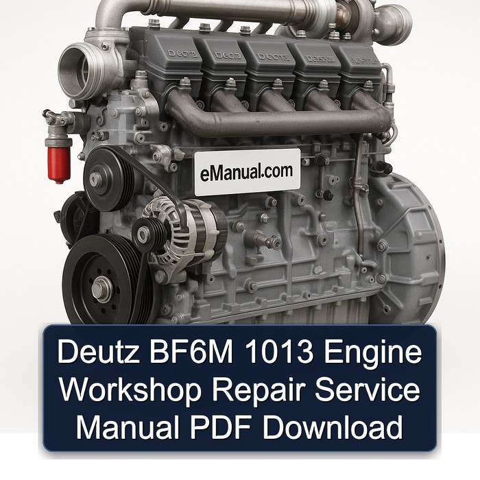 Deutz 1013 BF6M Engine Service Repair Workshop Manual PDF