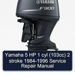 1984-1996 Yamaha 5 HP 1 Cyl (103CC) 2 Stroke Service Repair Workshop Manual PDF