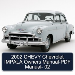 2002 Chevrolet Chevy Impala Owners - 02 Owner's Manual PDF