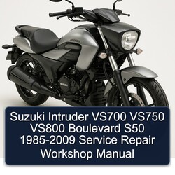 1985-2009 Suzuki Intruder VS700 VS750 VS800 Boulevard S50 Service Repair Workshop Manual PDF