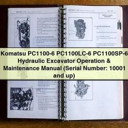 Komatsu Pc1100-6 Pc1100lc-6 Pc1100sp-6 Hydraulic Excavator Operation (serial Number: 10001 Up) Service Repair Workshop Manual PDF