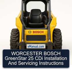 Worcester Bosch Greenstar 25 CDI Installation Servicing Service Repair Workshop Manual PDF