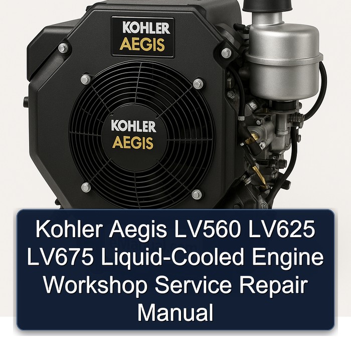 Kohler Aegis Series LV560 LV625 LV675 Liquid-cooled Engine Service Repair Workshop Manual PDF