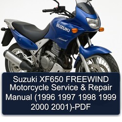 1996-2001 Suzuki XF650 Freewind Motorcycle Service Repair Workshop Manual PDF