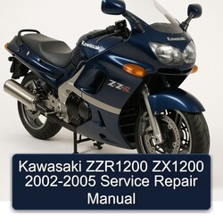 2002-2005 Kawasaki ZZ R Series ZZR1200 ZX1200 Service Repair Workshop Manual PDF