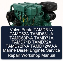 Volvo Penta Tamd61a Tamd62a Tamd63l- Tamd63p- Tamd71a Tamd71b Tamd72a Tamd72p- Tamd72wj- Marine Diesel Engines Service Repair Workshop Manual PDF