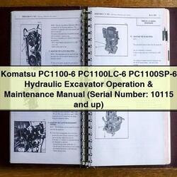 Komatsu Pc1100-6 Pc1100lc-6 Pc1100sp-6 Hydraulic Excavator Operation (serial Number: 10115 Up) Service Repair Workshop Manual PDF