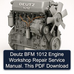 Deutz 1012 BFM Engine . This Service Repair Workshop Manual PDF