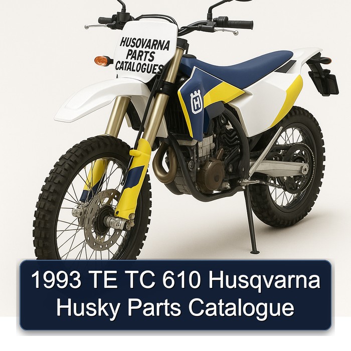 1993 Husqvarna Parts Catalogues TE TC 610 Husky Catalog PDF
