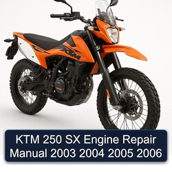 2003-2006 KTM 250 SX Engine Service Repair Workshop Manual PDF