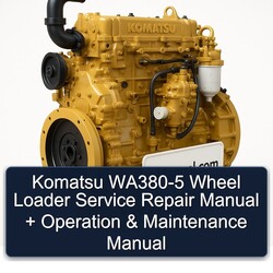 Komatsu WA380-5 Wheel Loader Operation Service Repair Workshop Manual PDF
