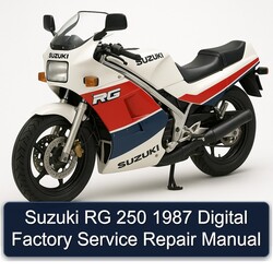 1987 Suzuki RG Series 250 Digital Service Repair Workshop Manual PDF