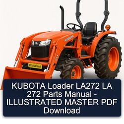 Kubota Loader LA272 LA 272 Parts - Illustrated Master Catalog PDF