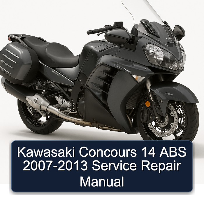 2007-2013 Kawasaki Concours Models 14 ABS Service Repair Workshop Manual PDF