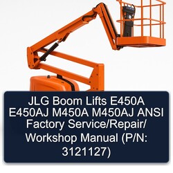 JLG Boom Lifts E450A E450AJ M450A M450AJ Ansi / (p/n: 3121127) Service Repair Workshop Manual PDF