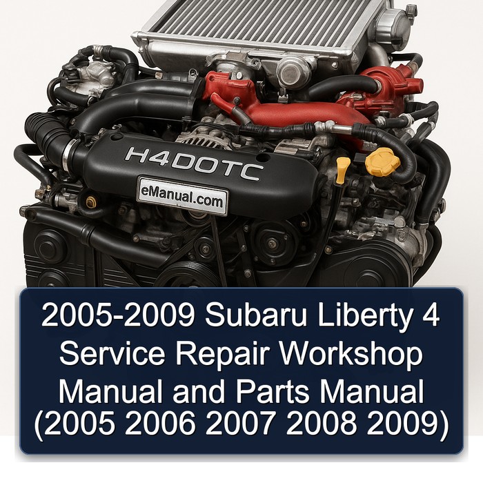 2005-2009 Subaru H4DOTC Liberty 4 Parts Catalog PDF
