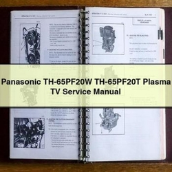 Panasonic Th-65pf20w Th-65pf20t Plasma TV Service Repair Workshop Manual PDF