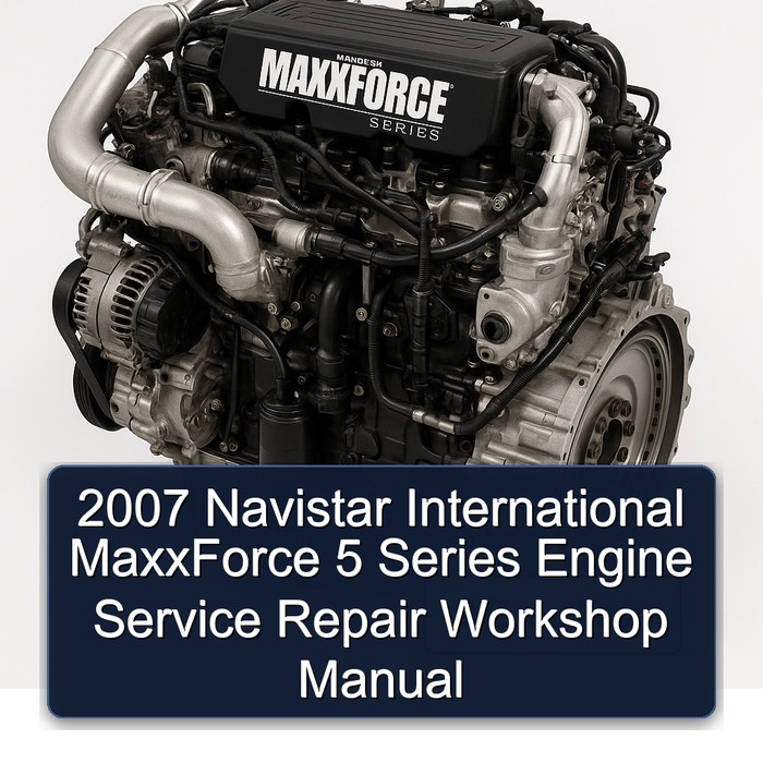 2007 Navistar International MaxxForce 5 Series Engine Service Repair Workshop Manual PDF