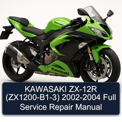 KAWASAKI ZX-12R (ZX1200-B1-3) 2002-2004 Full Service Repair Manual 