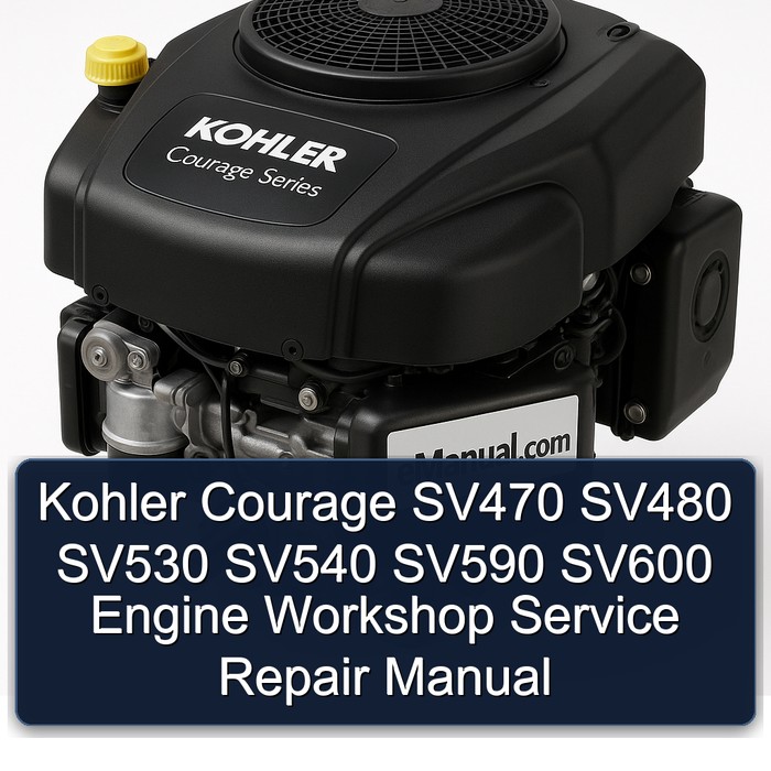 Kohler Courage Series SV470 SV480 SV530 SV540 SV590 SV600 Engine Service Repair Workshop Manual PDF