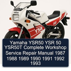 1987-1993 Yamaha YSR50 YSR 50 YSR50T Service Repair Workshop Manual PDF