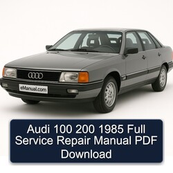 1985 Audi 200 Service Repair Workshop Manual PDF