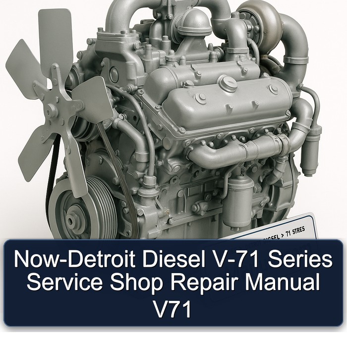Detroit Diesel 71 Series Now- V- Shop V71 Service Repair Workshop Manual PDF