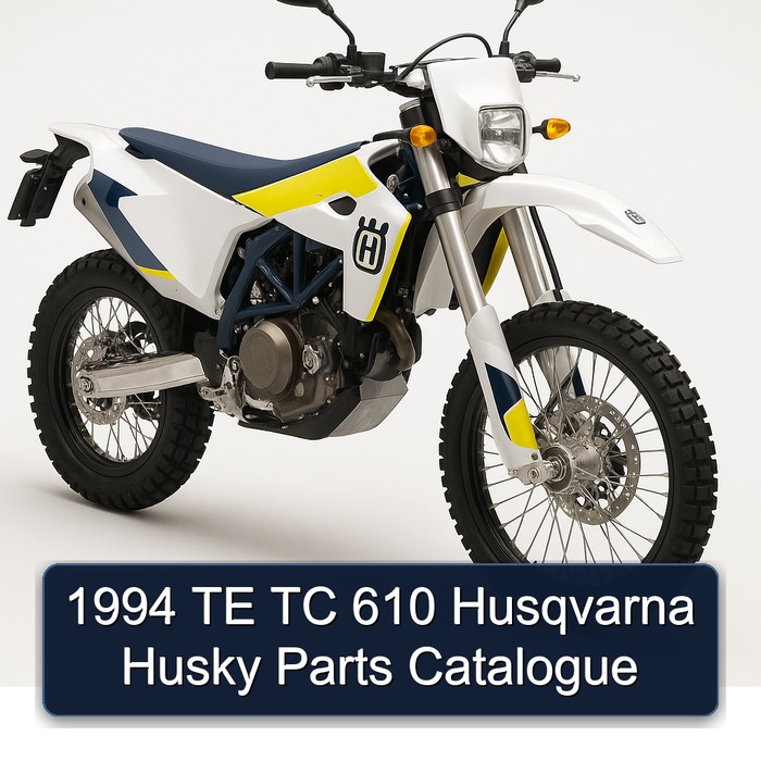 1994 Husqvarna TE Models TC 610 Husky Parts Catalog PDF