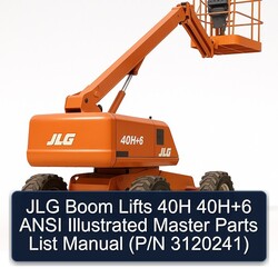 JLG Boom Lifts 40H 6 Ansi Illustrated Master (p/n 3120241) Parts Catalog PDF