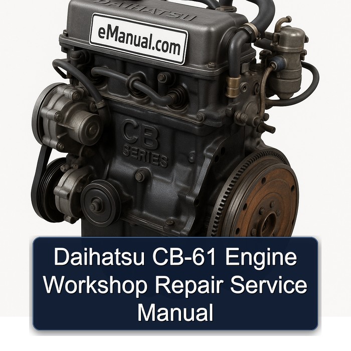 Daihatsu CB Series CB-61 Engine Service Repair Workshop Manual PDF