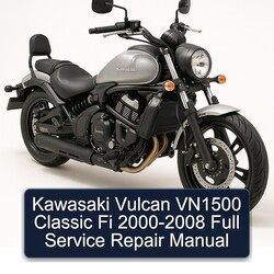 2000-2008 Kawasaki Vulcan VN1500 Classic Fi Service Repair Workshop Manual PDF