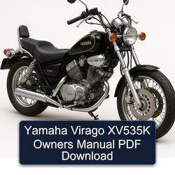 Yamaha Virago XV535K Owners Owner's Manual PDF