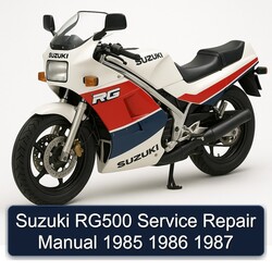 1985-1987 Suzuki RG Series RG500 Service Repair Workshop Manual PDF
