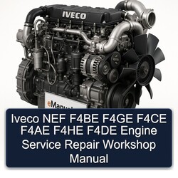 Iveco NEF F4BE F4GE F4CE F4AE F4HE F4DE Engine Service Repair Workshop Manual PDF
