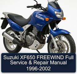 1996-2002 Suzuki XF650 Freewind Service Repair Workshop Manual PDF