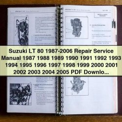 1987-2006 Piaggio LT Suzuki 80 Service Repair Workshop Manual PDF
