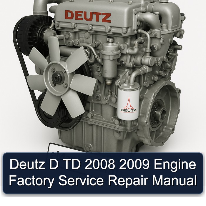 2008-2009 Deutz 2008 2009 D TD Engine Service Repair Workshop Manual PDF