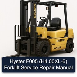 Hyster F005 (h4.00xl-6) Forklift H4.00XL Service Repair Workshop Manual PDF