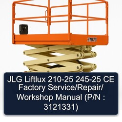 JLG Liftlux 210-25 245-25 CE / (p/n : 3121331) Service Repair Workshop Manual PDF