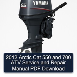 2012 Arctic Cat 550 and 700 ATV Manual de servicio y reparación PDF Download