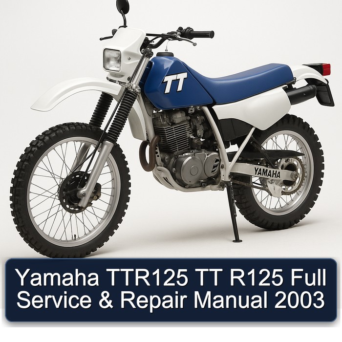 2003 Yamaha TT Models TTR125 R125 Service Repair Workshop Manual PDF