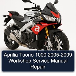 2005-2009 Aprilia Tuono Service Repair Workshop Manual PDF