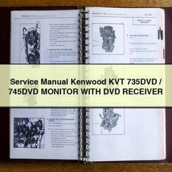 Kenwood KVT 735DVD / 745DVD Monitor DVD Receiver Service Repair Workshop Manual PDF
