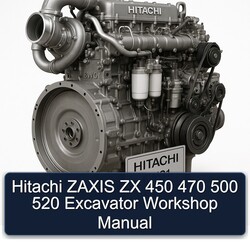 Hitachi Zaxis ZX 450 470 500 520 Excavator Service Repair Workshop Manual PDF
