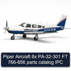 Piper Aircraft 6X Pa-32-301 FT 766-856 IPC Parts Catalog PDF