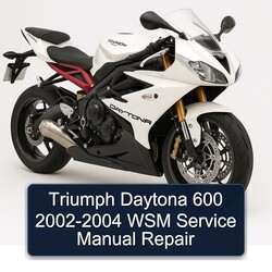 2002-2004 Triumph Daytona 600 - WSM Service Repair Workshop Manual PDF