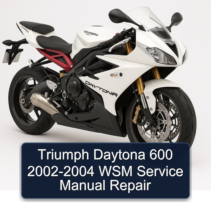 2002-2004 Triumph Daytona 600 - WSM Service Repair Workshop Manual PDF