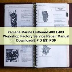Yamaha Marine Outboard 40X E40X (e F D Es) Service Repair Workshop Manual PDF