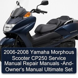 2006-2008 Baotian Yamaha Morphous Scooter CP250 - Owner‘s Ultimate Set Service Repair Workshop Manual PDF
